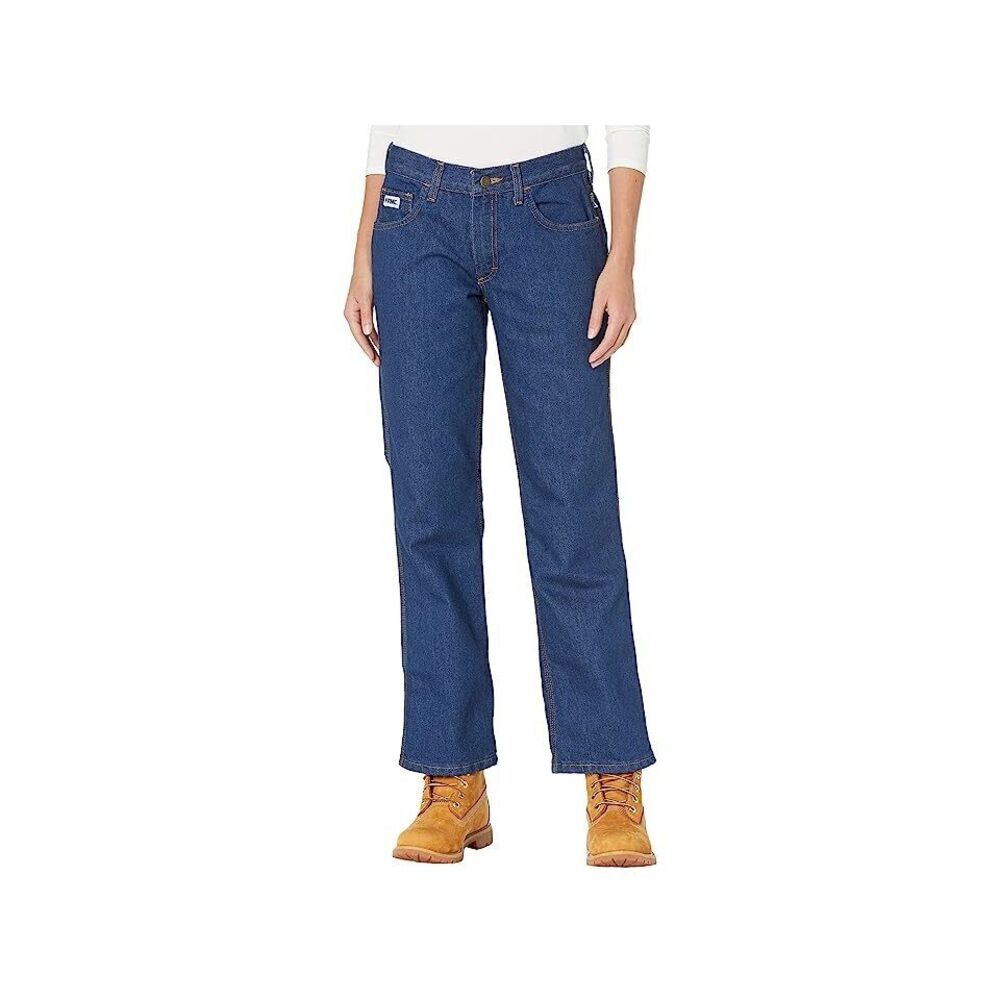 Tyndale Women's Relaxed Fit FR Denim Jeans 26W-34L Denim